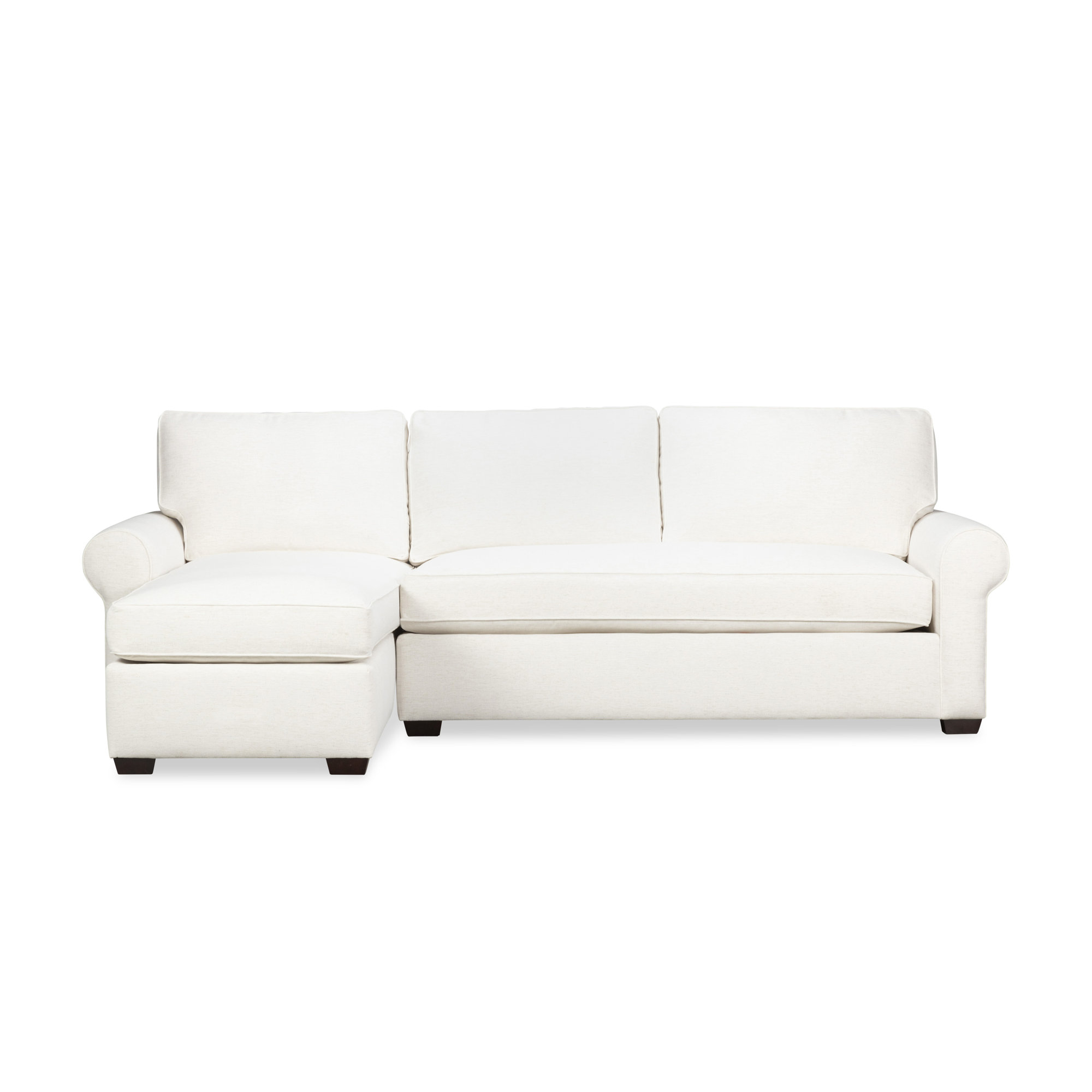 Porter Upholstered Chaise L-Sectional, Left Hand Facing, Conversation Pearl Basketweave