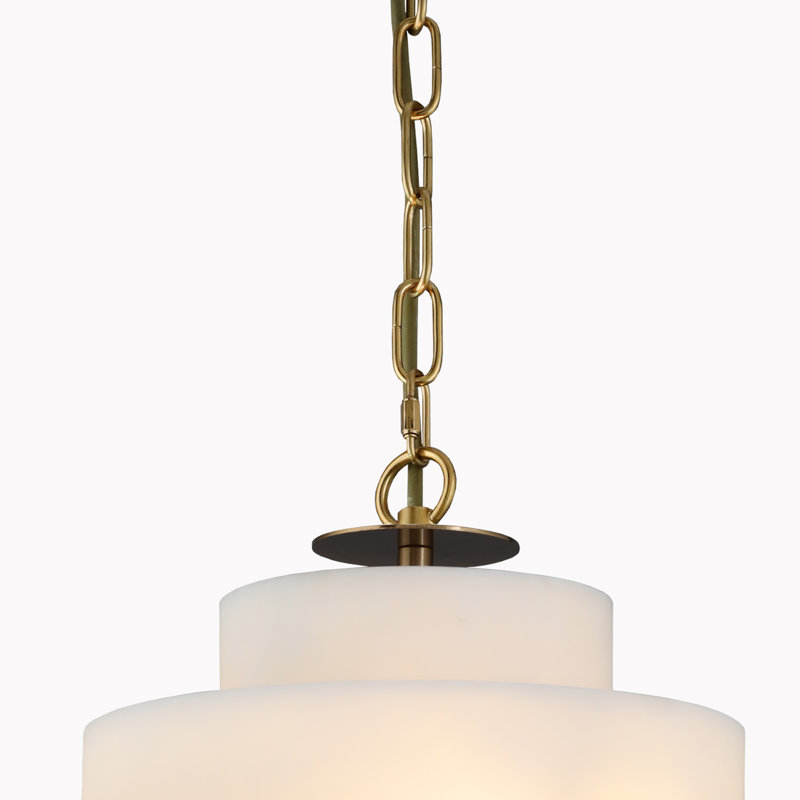 Silma 3 Dimmable Light Alabaster in Chandelier