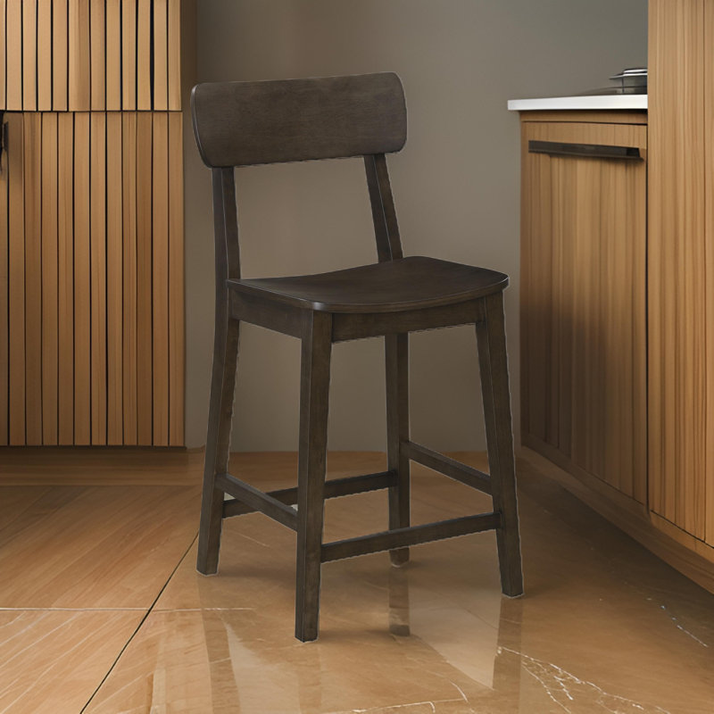 Almaguer Bar & Counter Stool, Counter Stool (24.75" Seat Height), Carbonite