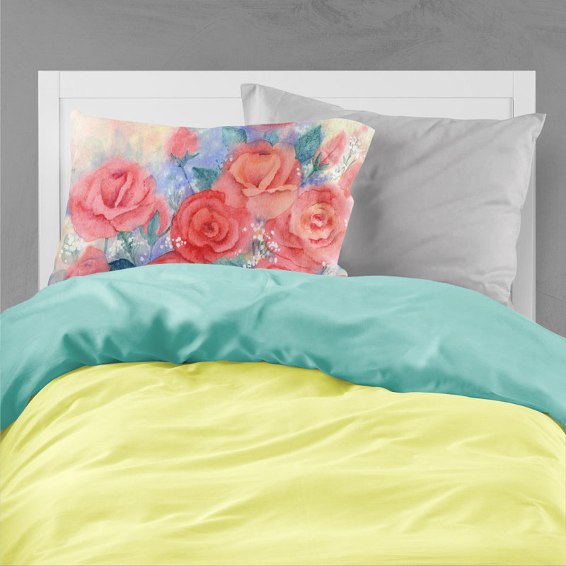 Taie d’oreiller roses
