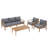 Outdoor Conversation Set with Cushions-1031785390