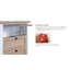 Commode à 5 tiroirs avec dispositif de verrouillage Interlock - glissière de tiroir et pré-assemblage, commode de tiroir pour placard grandes commodes pour outil d'organisation de vêtements de chambre à coucher - assemblage facile, chêne blanc