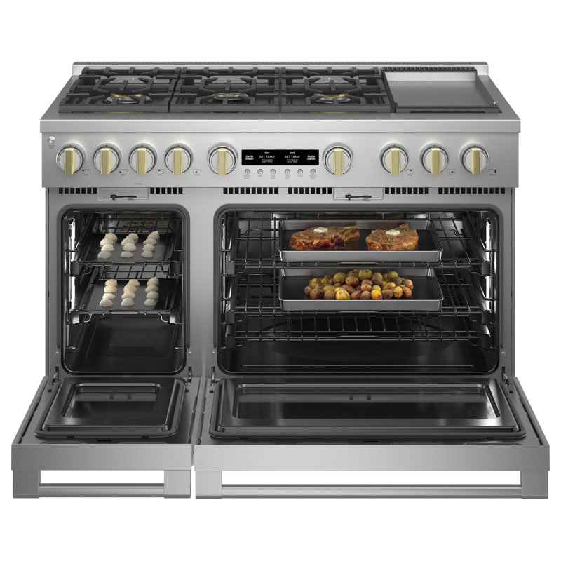 Monogram 48" Professional Range With 6 Burners And Griddle, 8.25 cu ft, Dual Fuel
