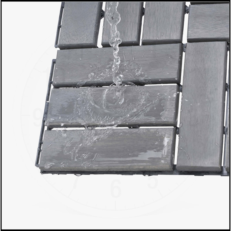 Carreaux de terrasse imbriqués exceptionnels pour les espaces extérieurs, améliorant la beauté et la fonctionnalité, Gris