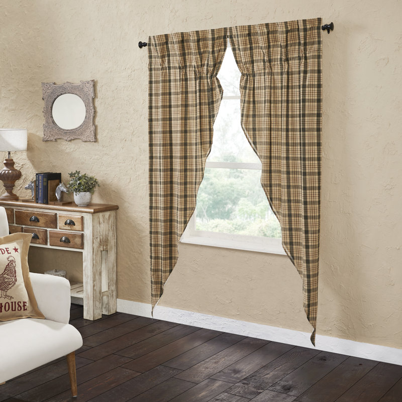 Holms 100% Cotton Room Darkening Curtain Panel Pair, 36"W x 84 " L