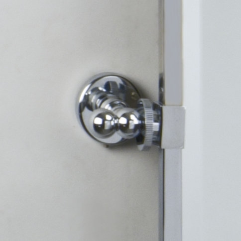 Grand miroir inclinable gear Ilford, Chrome poli