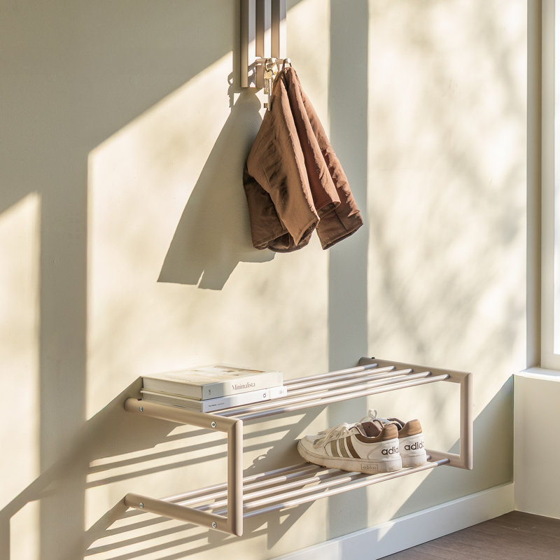 SOENZ 6 Pair Shoe Rack, Grey