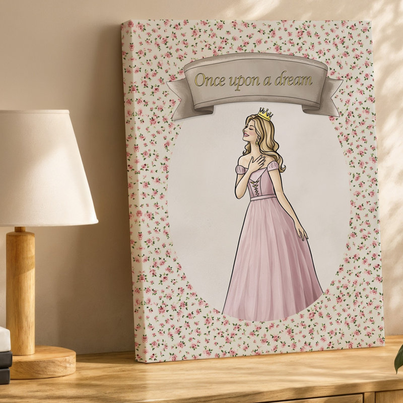Reproduction d'art sur toile, "Princesse de conte de fées en art mural", H 12 po x l 9 po