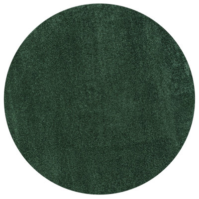Asahi Solid Low-Pile Emerald Rug