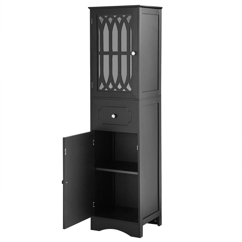 Grande armoire de salle de bain, Noir
