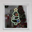 Silhouette de sapin de Noël 15 po à lumières DEL de style néon