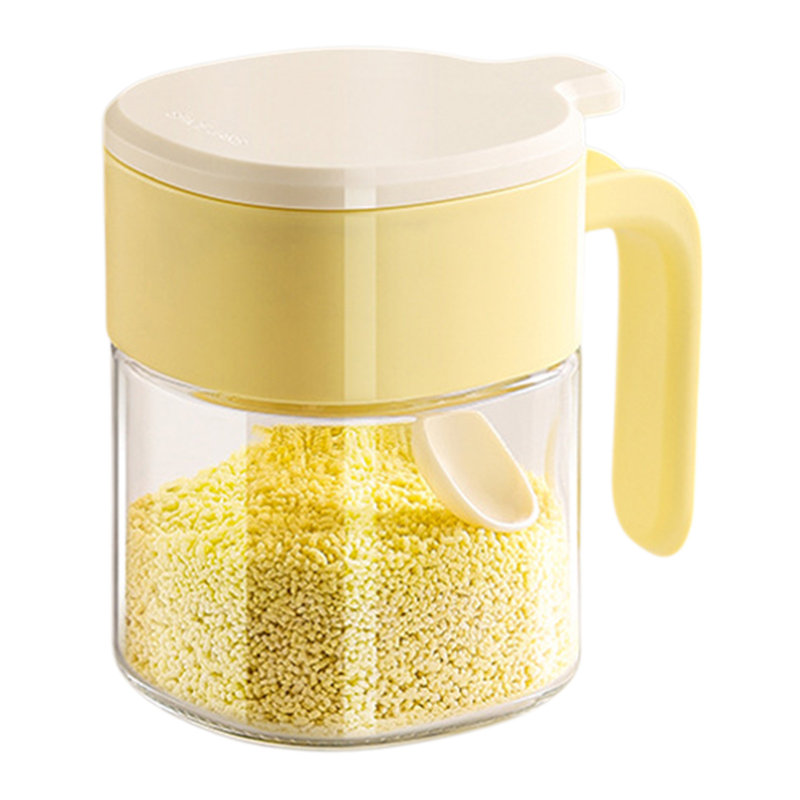 Bouteille d'eau en verre 360 ml Pots à épices Organisateur de cuisine Bocaux à épices Bocaux à épices Format compact Facile à utiliser Garder les aliments au sec Convient à la cuisine Salle à manger