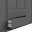 Helena 4 Door Manufactured Wood Wardrobe-49698124