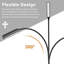 Lampe de lecture à col de cygne flexible VST avec port de charge USB, fixation murale au chevet-1642070