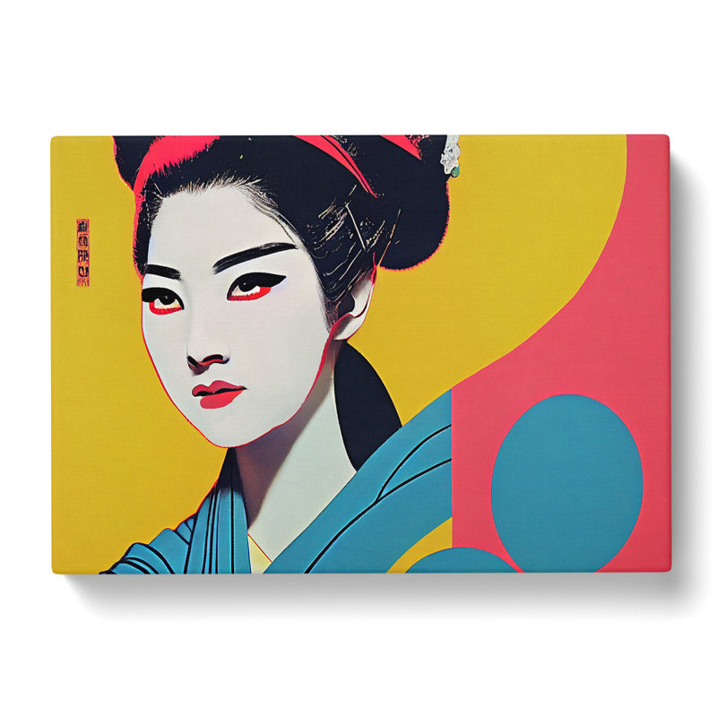 Accomplished Geisha - Wrapped Canvas, 50cm H x 76cm W x 3cm D
