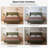 Janine Corduroy Upholstered Wingback Bed with Slat Kit and Solid and Manufactured Wood Frame-749801294-749801280