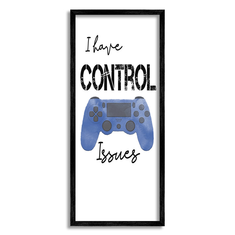 Manette de jeu amusante cmw-127, Oui, Giclée encadrée noir minuit, H 24 po x l 10 po