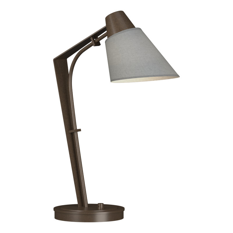 Reach 21.9" Desk Lamp, Flax, Bronze