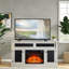 Electric Fireplace Tv Stand With Spacious Storage Console, Embossed Rustic Design, Remote Control, Cord Management, And Adjustable Shelves For Living Room-1227638030