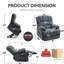 Fauteuil inclinable électrique à haut dossier avec massage par vibration et chauffage lombaire pour plus de confort et de soutien-548349665