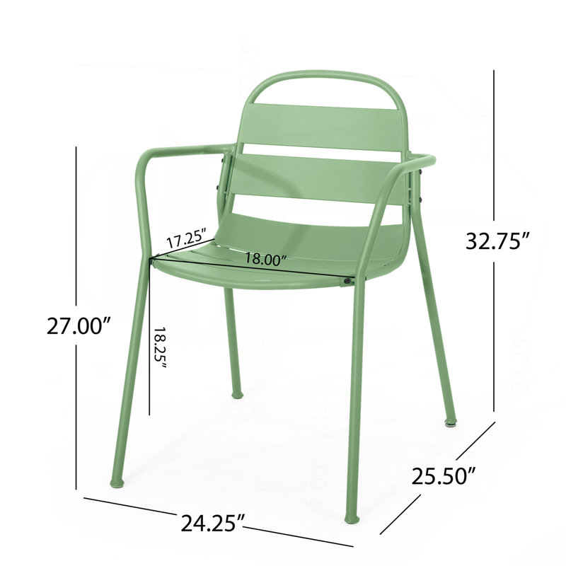 Ensemble bistro - vert foncé mat, Vert foncé