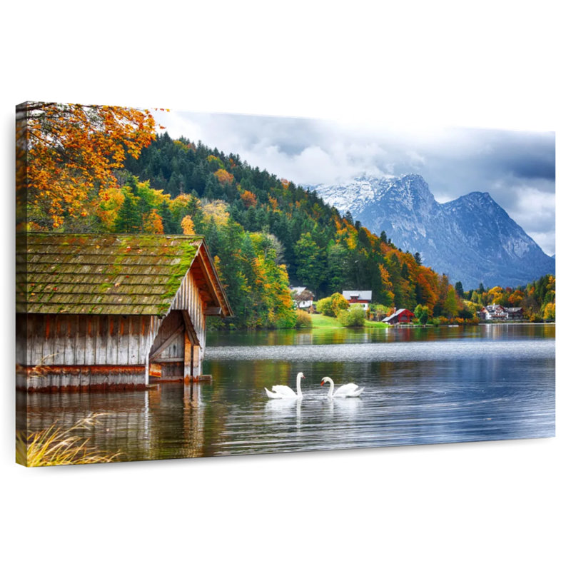 Alvord Grundlsee Swans, H 20 po x l 30 po