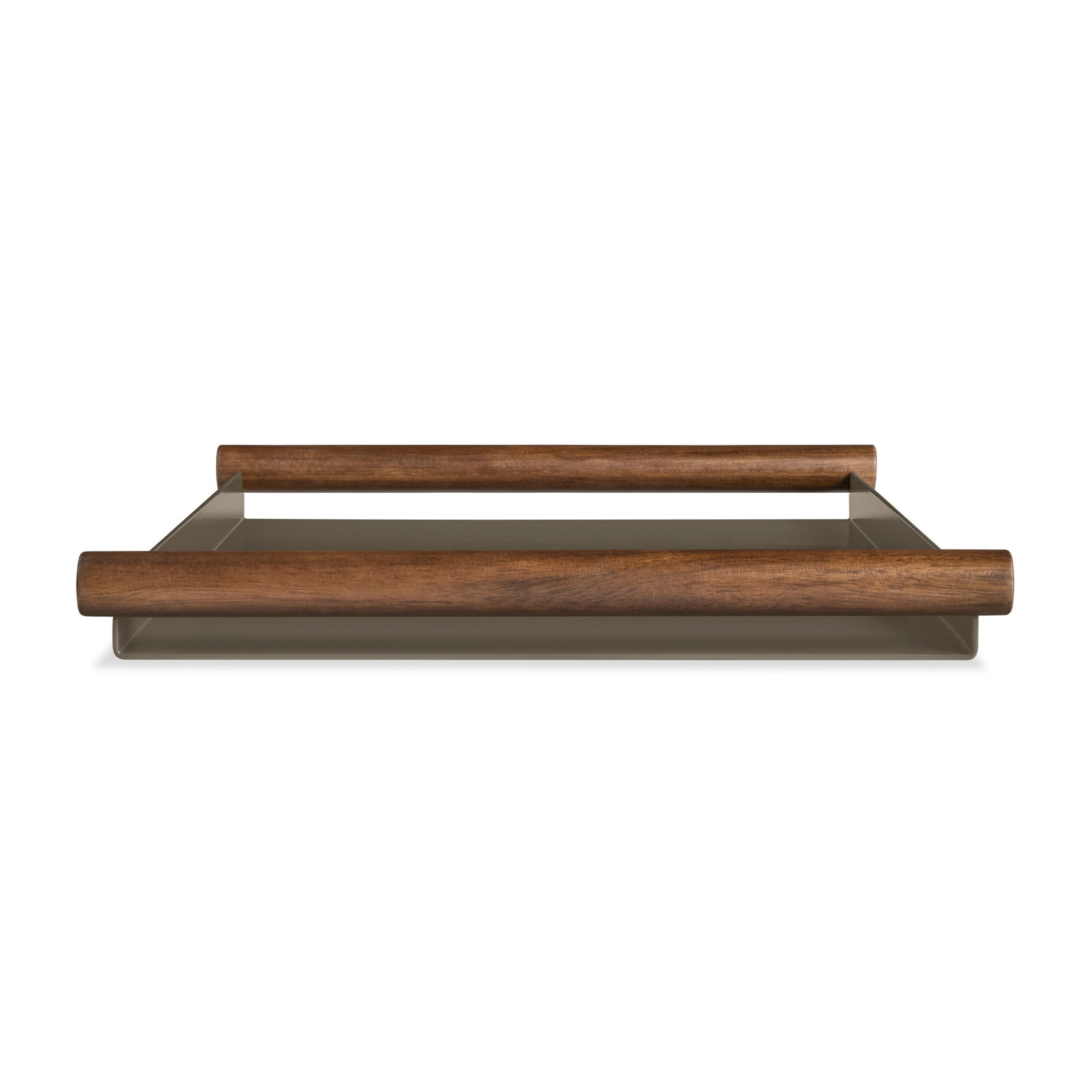 Estate Modern Tray - Set of 1, Dark Olive/Acacia