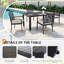 Ensemble de mobilier d'extérieur en aluminium 5 pièces