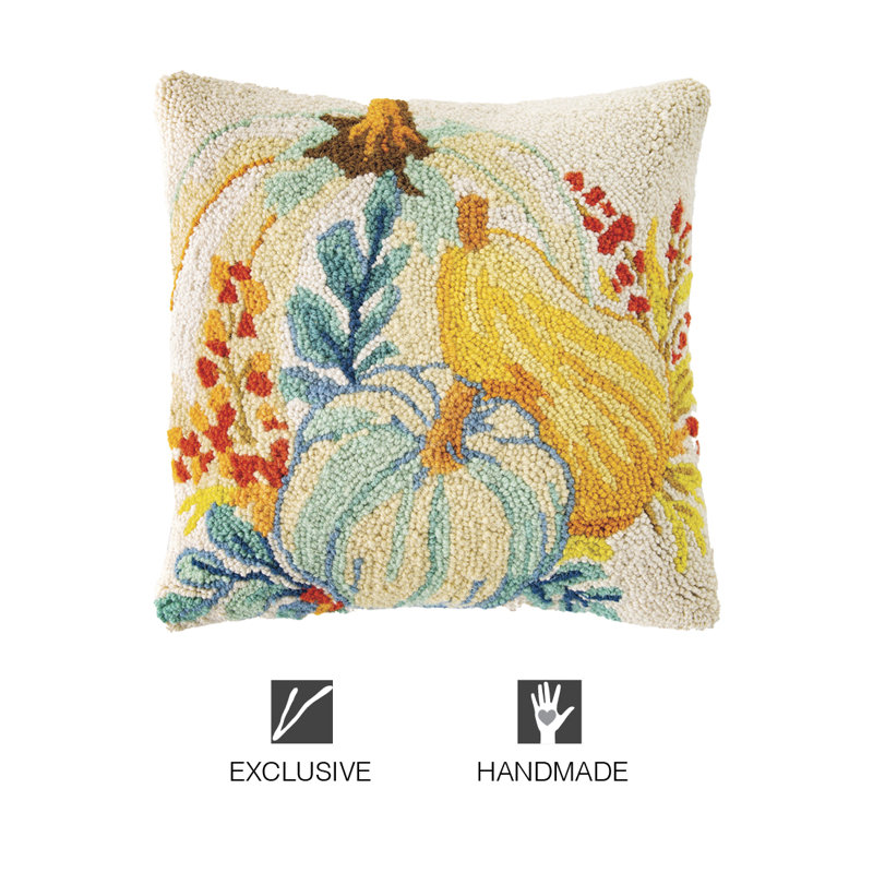 Wool Square Pillow Cover & Insert