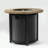 Round Fire Pit Table with Lava Rocks-83082548