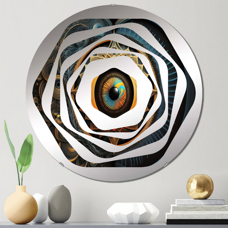 Miroir décoratif Amorphe, 23,6 po x 23,6 po