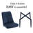 Modern Chenille Upholstered Dining Chairs Armless Side Chairs With Metal Frame For Kitchen Dining Room-155127100-155127102
