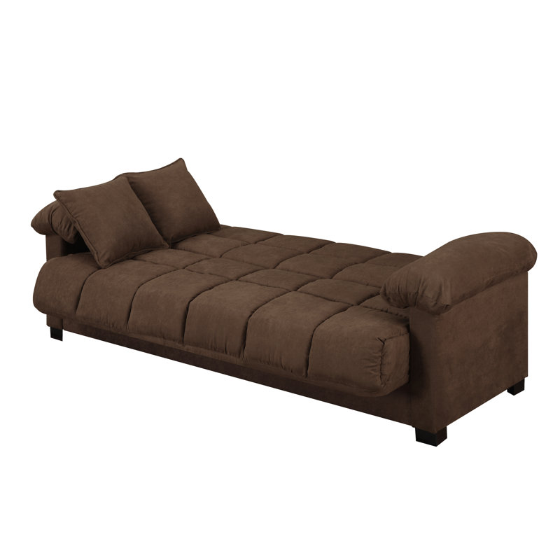 Canapé convertible Minter, Marron foncé