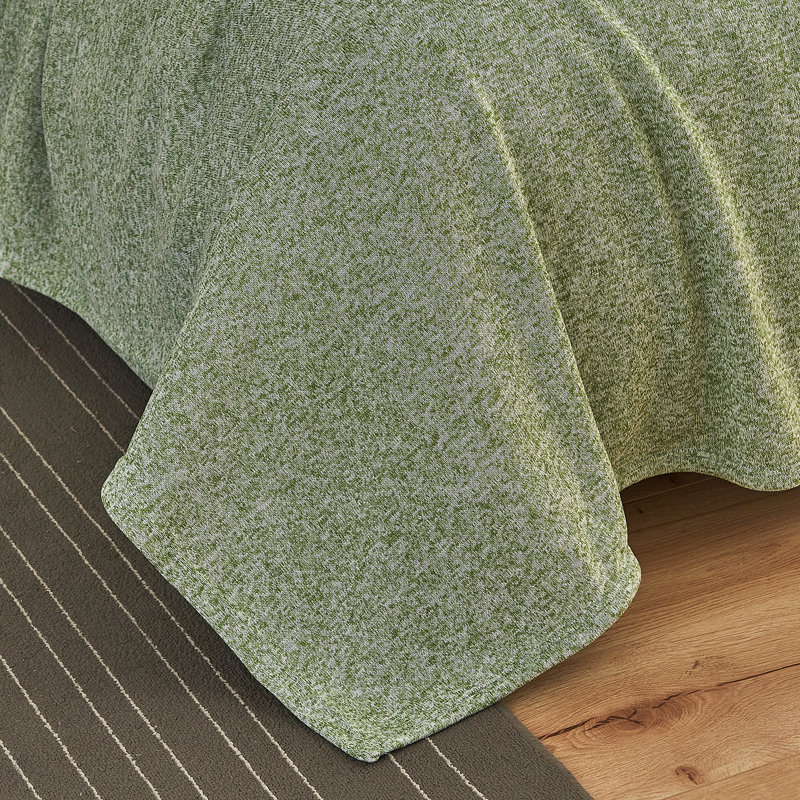 Couverture et taie décorative, Simple, Vert