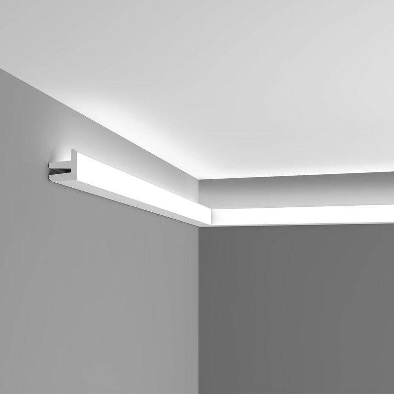 2 in x 2 in x 78-3/4 in Primed White Polyurethane Crown Moulding Set