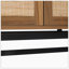 Ensemble de 2 armoires en rotin naturel 2 portes