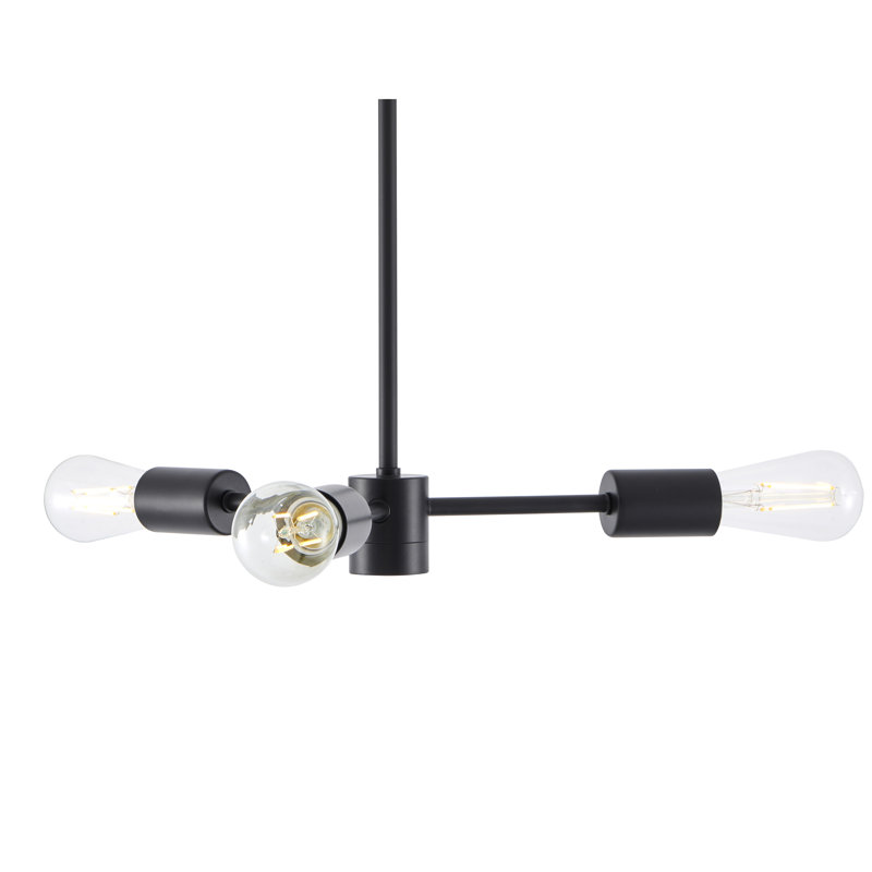 Lustre sphère Spoutnik 3 lumières morethampstead, Noir