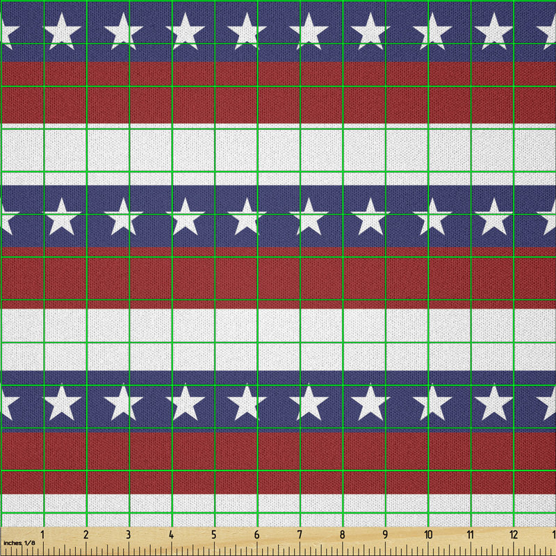 Baugh Stars and Stripes Pattern American Flag Multi-Purpose Fabric