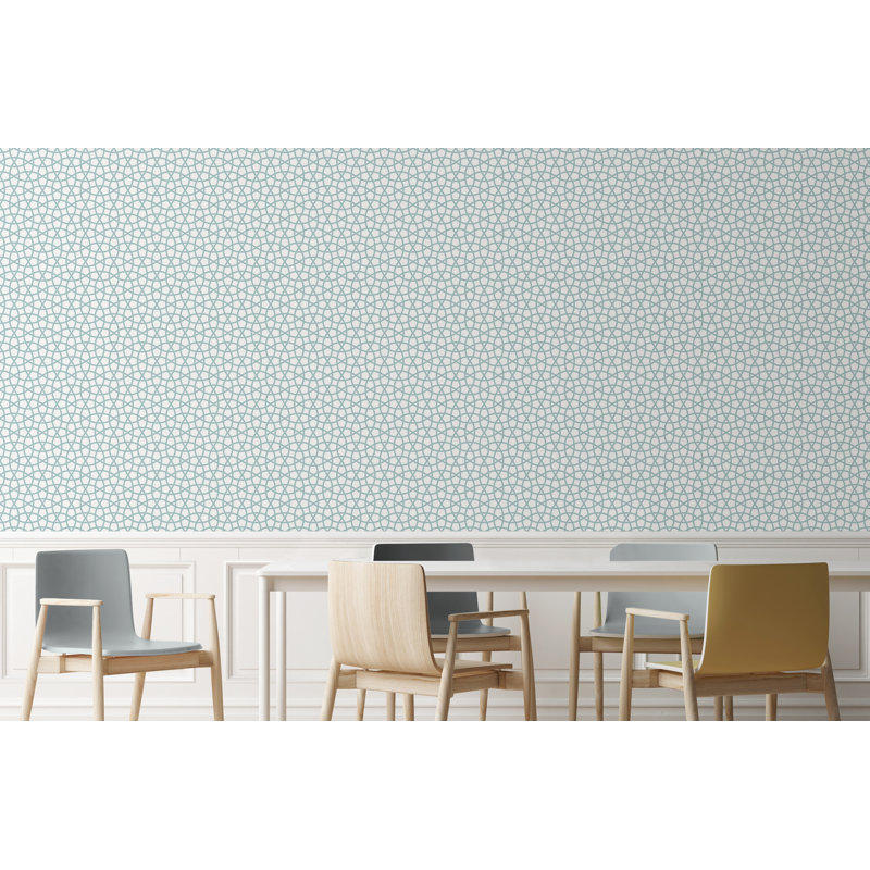 Carreau de papier peint auto-adhésif Yand Smooth, l 24 po x L 96 po, Bleu