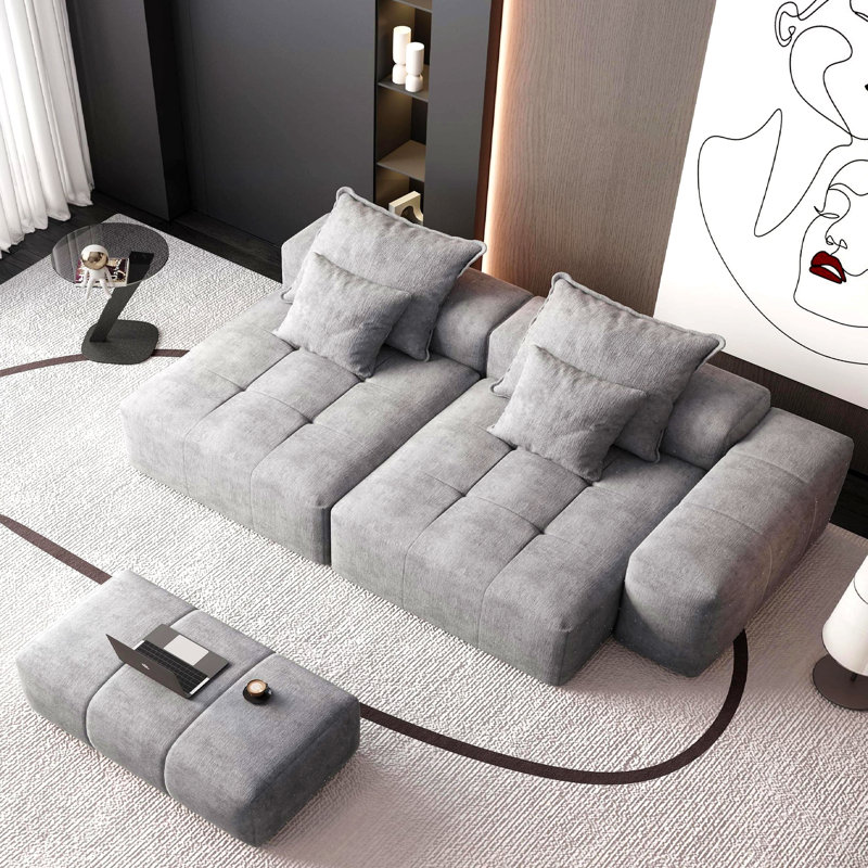 Canapé modulaire surdimensionné Modern, Gris