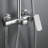     10" Wall Mounted Exposed Shower System With Tub Spout And Height Adjustable Handheld Shower-125318365