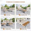 Outdoor 4 Seat Corner Sofa And Table Set With In-Built Side Tables For Modern Gardens-2079896474-2079896472