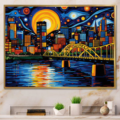 Maleiah City Pittsburgh Popart I - Pittsburgh Canvas Print