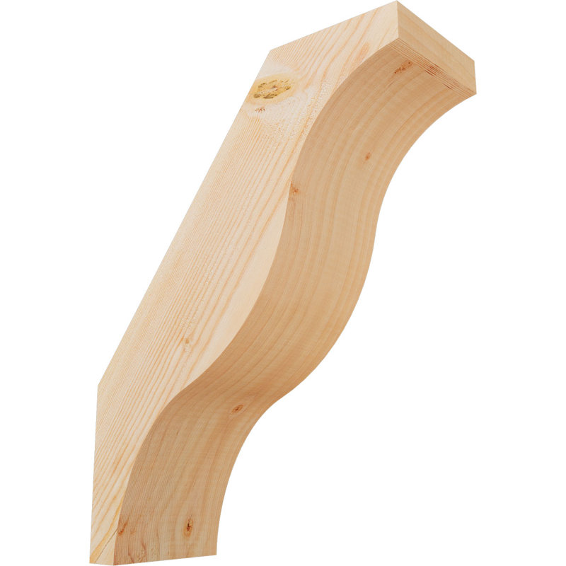 Attelle de genou Funston, Sapin de Douglas, Lisse, H 18 po x l 5,5 po x P 14 po