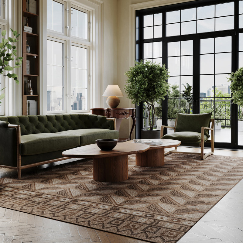 Tapis en laine Padma Lakshmi Ooti, Rectangle 6 pi x 9 pi