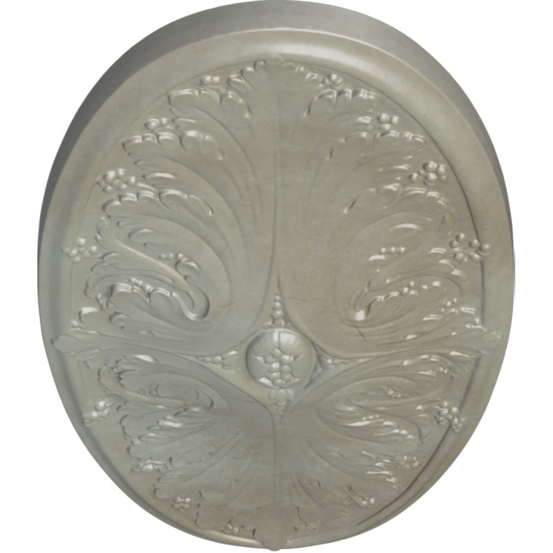 Médaillon de plafond Endurathane Madrid, l 24 3/4 po x H 12 1/2 po x P 1 3/4 po, finition or Flash peinte à la main