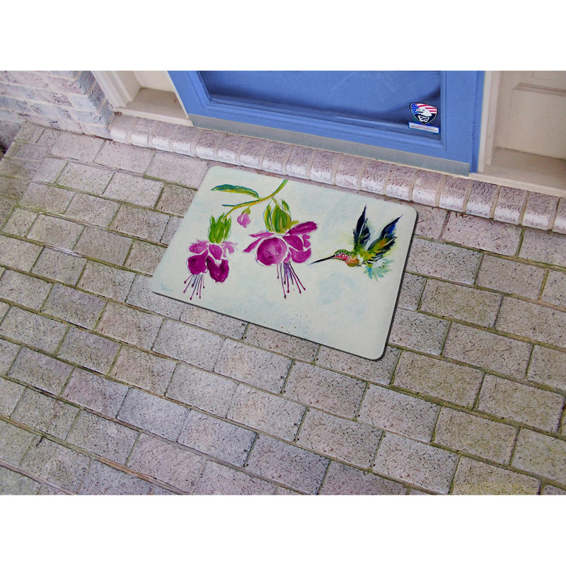 Tapis anti-dérapant Sinegal Hummingbird, Rectangle 1 pi 6 po x 2 pi 2 po