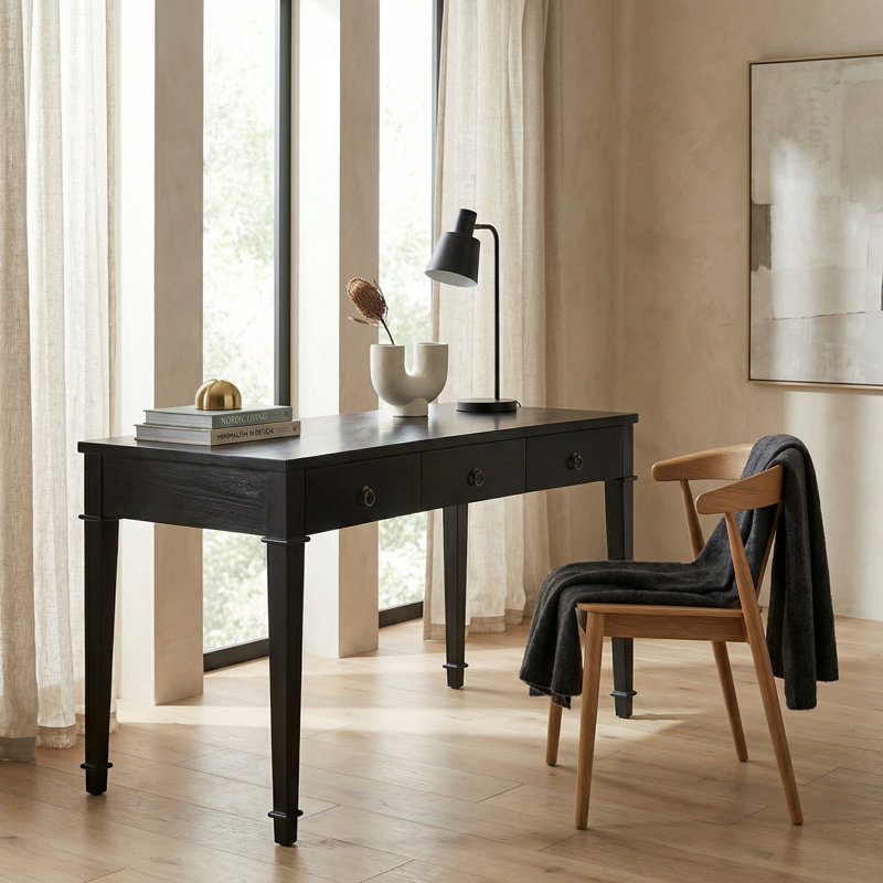 Curba Solid Wood Writing Desk