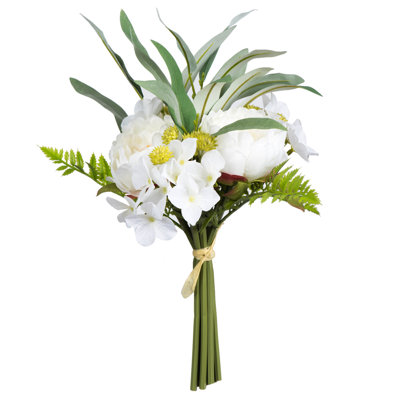 Bouquet de pivoines artificielles 14 po
