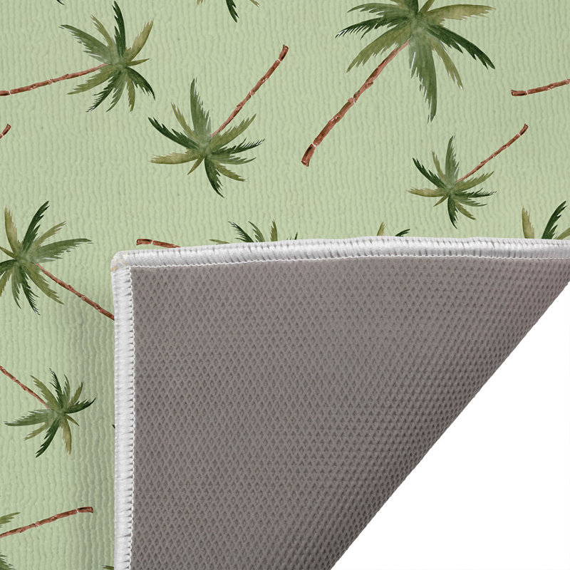 Summer Palms Outdoor Doormat, Lime, 34'' W x 21'' L